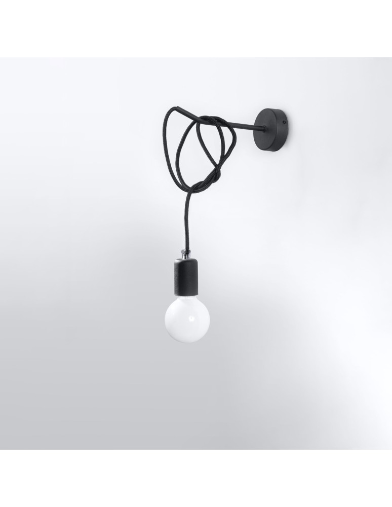 Sollux Kinkiet EDISON czarny SL.0373 Sollux Kinkiet EDISON czarny SL.0373