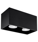 Sollux Plafon QUAD MAXI czarny SL.0381 Sollux Plafon QUAD MAXI czarny SL.0381
