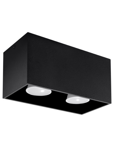 Sollux Plafon QUAD MAXI czarny SL.0381