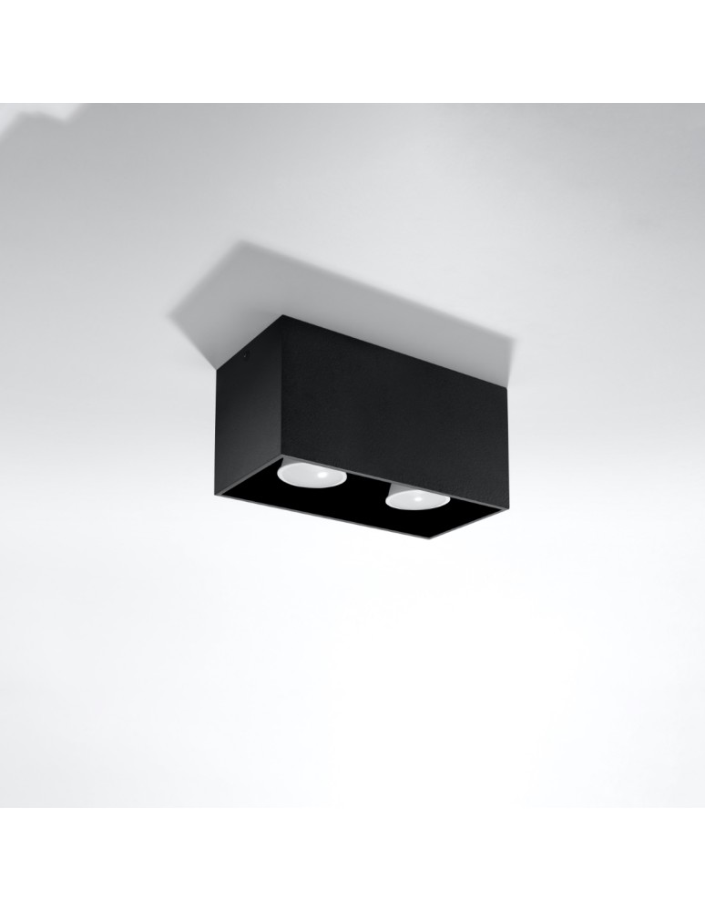 Sollux Plafon QUAD MAXI czarny SL.0381 Sollux Plafon QUAD MAXI czarny SL.0381
