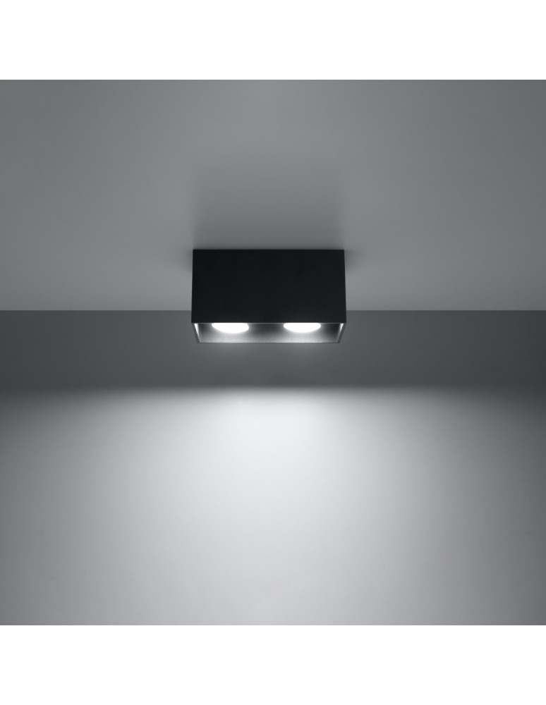 Sollux Plafon QUAD MAXI czarny SL.0381 Sollux Plafon QUAD MAXI czarny SL.0381