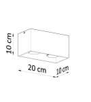Sollux Plafon QUAD MAXI czarny SL.0381 Sollux Plafon QUAD MAXI czarny SL.0381