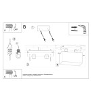 Sollux Plafon QUAD MAXI czarny SL.0381 Sollux Plafon QUAD MAXI czarny SL.0381