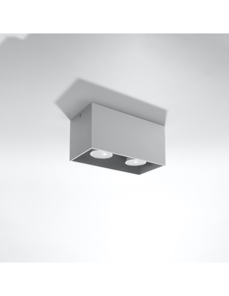 Sollux Plafon QUAD MAXI szary SL.0382 Sollux Plafon QUAD MAXI szary SL.0382