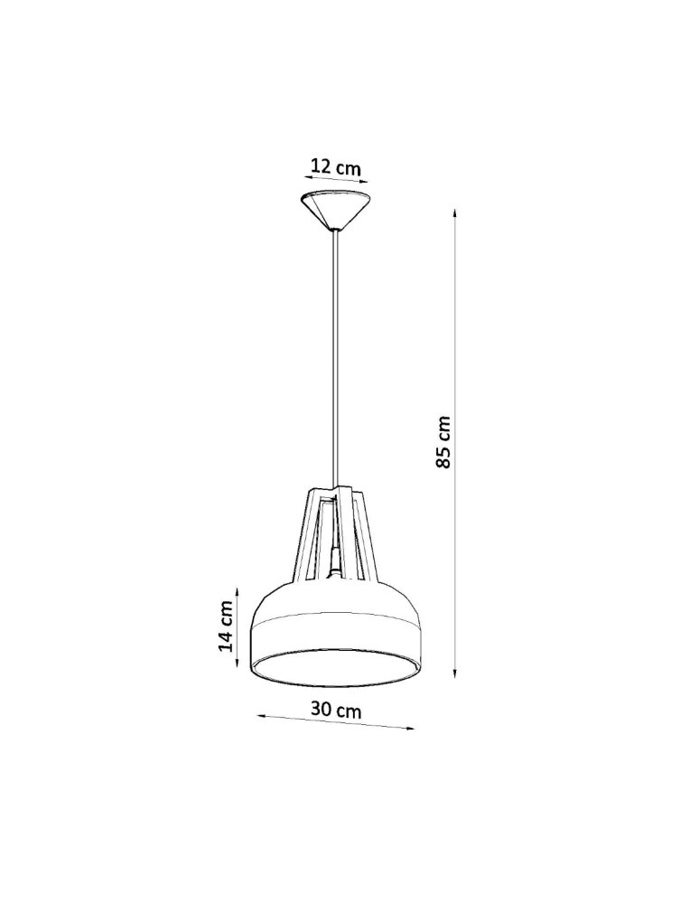 Sollux Lampa wisząca CASCO biała/czarna SL.0387 Sollux Lampa wisząca CASCO biała/czarna SL.0387
