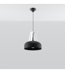 Sollux Lampa wisząca CASCO czarna/biała SL.0389 Sollux Lampa wisząca CASCO czarna/biała SL.0389