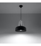 Sollux Lampa wisząca CASCO czarna/biała SL.0389 Sollux Lampa wisząca CASCO czarna/biała SL.0389