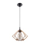 Lampy wiszące - Sollux Lampa wisząca POMPELMO naturalne drewno SL.0393 - product 1