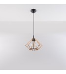 Lampy wiszące - Sollux Lampa wisząca POMPELMO naturalne drewno SL.0393 - product 2