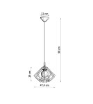 Lampy wiszące - Sollux Lampa wisząca POMPELMO naturalne drewno SL.0393 - product 4
