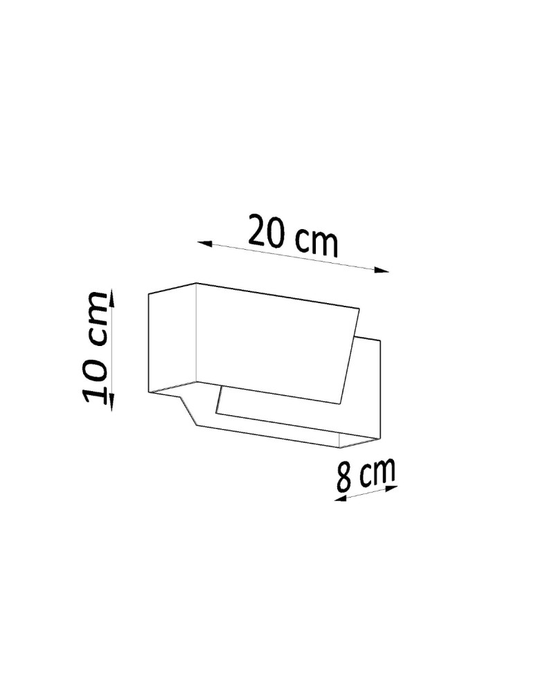 Sollux Kinkiet PIEGARE biały SL.0394 Sollux Kinkiet PIEGARE biały SL.0394