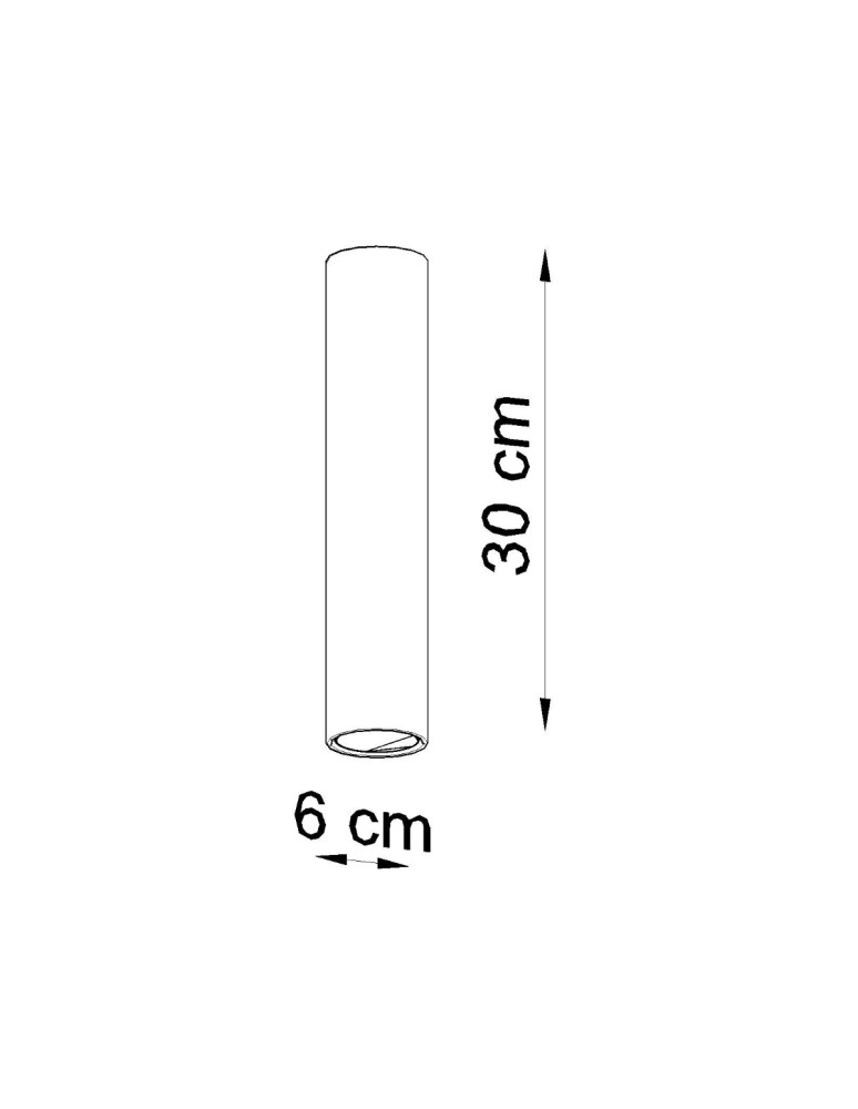 Sollux Plafon LAGOS 30 czarny SL.0436 Sollux Plafon LAGOS 30 czarny SL.0436