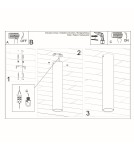 Sollux Plafon LAGOS 30 czarny SL.0436 Sollux Plafon LAGOS 30 czarny SL.0436