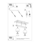 Lampy sufitowe - Sollux Plafon OCULARE 2 biały SL.0438 - product 5