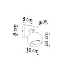 Sollux Kinkiet OCULARE czarny SL.0443 Sollux Kinkiet OCULARE czarny SL.0443