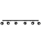 Lampy sufitowe - Sollux Plafon OCULARE 6L czarny SL.0448 - product 1