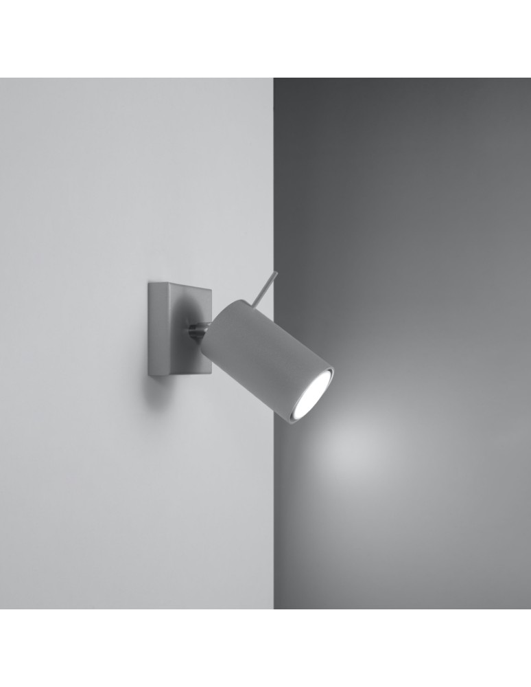 Sollux Kinkiet RING 1 szary SL.0449 Sollux Kinkiet RING 1 szary SL.0449