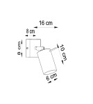 Sollux Kinkiet RING 1 szary SL.0449 Sollux Kinkiet RING 1 szary SL.0449