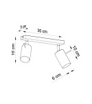Sollux Plafon RING 2 szary SL.0450 Sollux Plafon RING 2 szary SL.0450