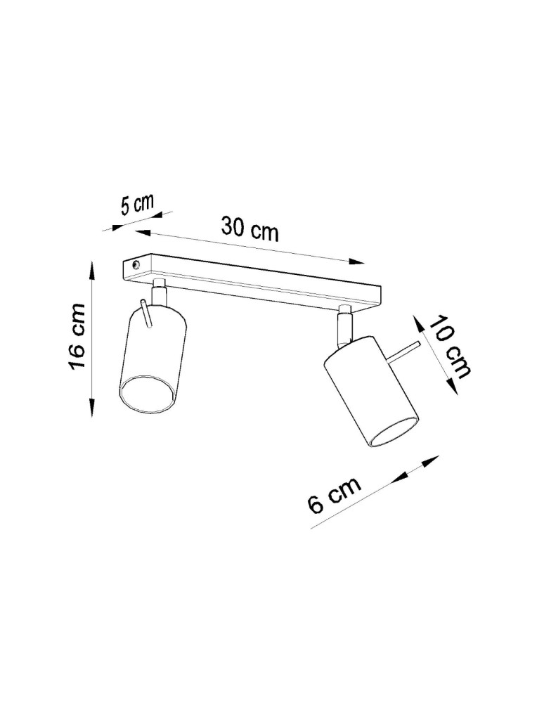Sollux Plafon RING 2 szary SL.0450 Sollux Plafon RING 2 szary SL.0450