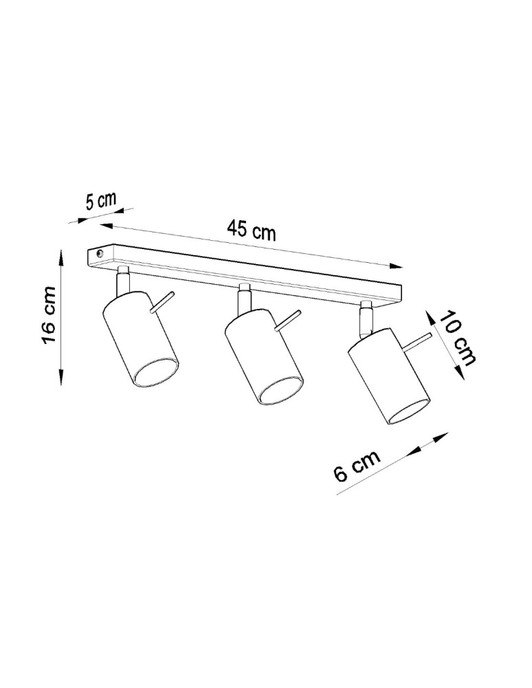 Sollux Plafon RING 3 szary SL.0451 Sollux Plafon RING 3 szary SL.0451