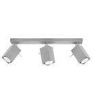 Lampy sufitowe - Sollux Plafon MERIDA 3 szary SL.0457 - product 1