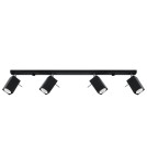 Lampy sufitowe - Sollux Plafon MERIDA 4L czarny SL.0459 - product 1
