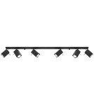 Lampy sufitowe - Sollux Plafon MERIDA 6L czarny SL.0460 - product 1