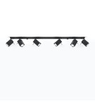 Lampy sufitowe - Sollux Plafon MERIDA 6L czarny SL.0460 - product 2