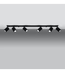 Lampy sufitowe - Sollux Plafon MERIDA 6L czarny SL.0460 - product 3