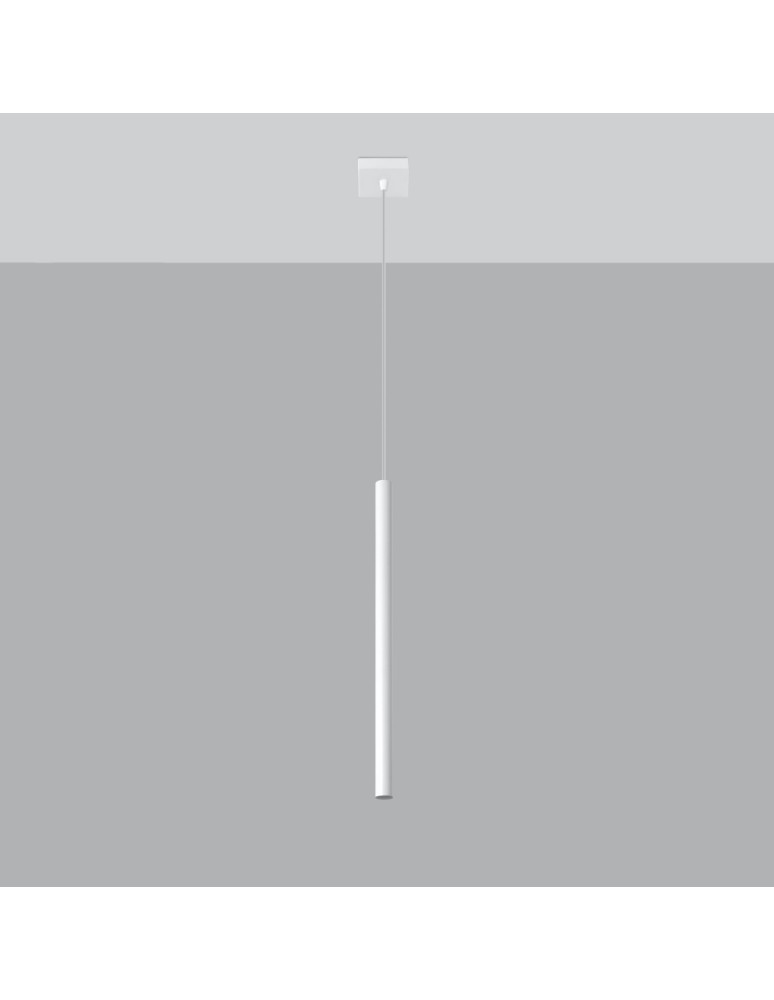 Sollux Lampa wisząca PASTELO 1 biała SL.0465 Sollux Lampa wisząca PASTELO 1 biała SL.0465
