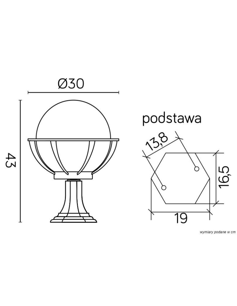 SU-MA Kule z koszykiem 250 K 4011/1/KPO 250 Stojąca
