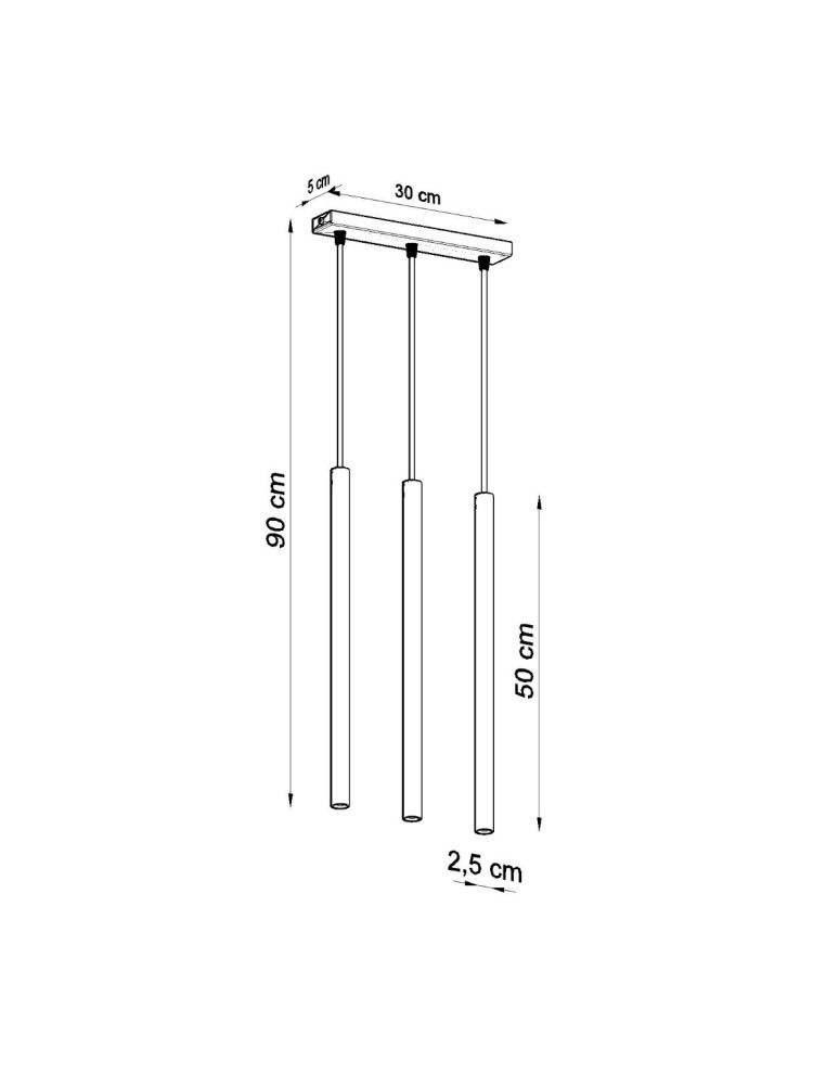 Sollux Lampa wisząca PASTELO 3 biała SL.0466 Sollux Lampa wisząca PASTELO 3 biała SL.0466