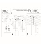 Sollux Lampa wisząca PASTELO 3 biała SL.0466 Sollux Lampa wisząca PASTELO 3 biała SL.0466