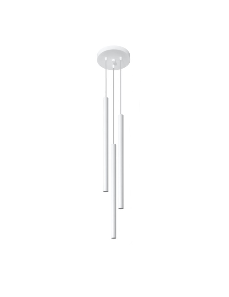 Sollux Lampa wisząca PASTELO 3P biała SL.0467 Sollux Lampa wisząca PASTELO 3P biała SL.0467