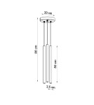Sollux Lampa wisząca PASTELO 3P biała SL.0467 Sollux Lampa wisząca PASTELO 3P biała SL.0467