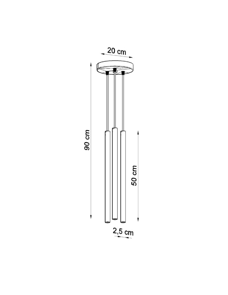 Sollux Lampa wisząca PASTELO 3P biała SL.0467 Sollux Lampa wisząca PASTELO 3P biała SL.0467