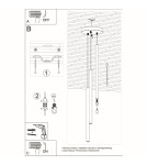 Sollux Lampa wisząca PASTELO 3P biała SL.0467 Sollux Lampa wisząca PASTELO 3P biała SL.0467