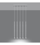 Sollux Lampa wisząca PASTELO 5 biała SL.0468 Sollux Lampa wisząca PASTELO 5 biała SL.0468