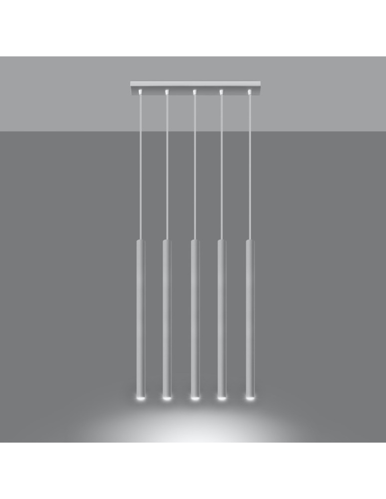 Sollux Lampa wisząca PASTELO 5 biała SL.0468 Sollux Lampa wisząca PASTELO 5 biała SL.0468