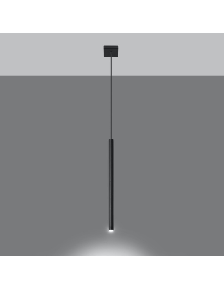 Sollux Lampa wisząca PASTELO 1 czarna SL.0469 Sollux Lampa wisząca PASTELO 1 czarna SL.0469