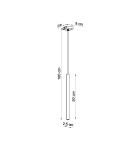 Sollux Lampa wisząca PASTELO 1 czarna SL.0469 Sollux Lampa wisząca PASTELO 1 czarna SL.0469