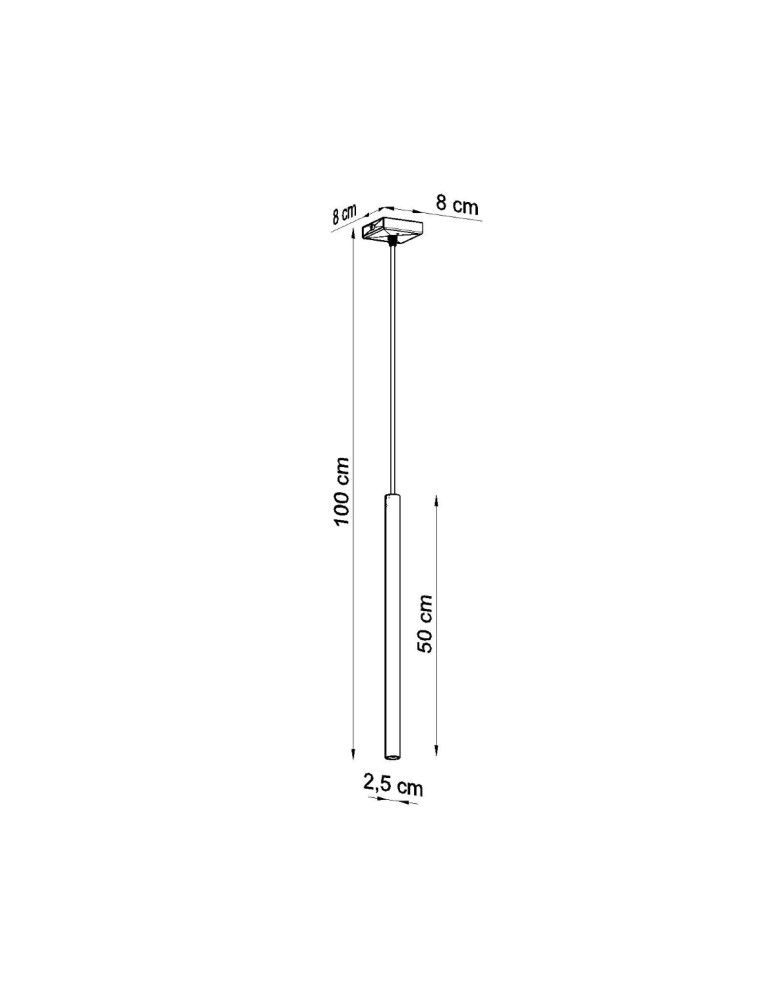 Sollux Lampa wisząca PASTELO 1 czarna SL.0469 Sollux Lampa wisząca PASTELO 1 czarna SL.0469