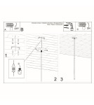 Sollux Lampa wisząca PASTELO 1 czarna SL.0469 Sollux Lampa wisząca PASTELO 1 czarna SL.0469