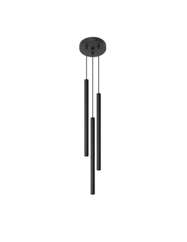 Sollux Lampa wisząca PASTELO 3P czarna SL.0471