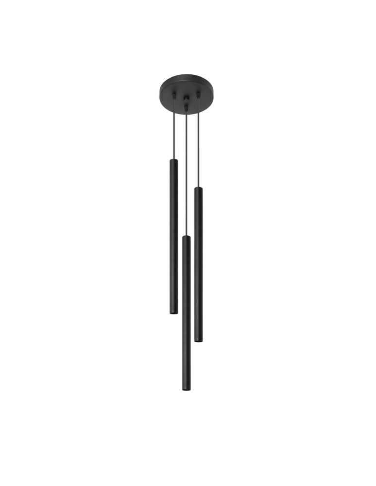 Sollux Lampa wisząca PASTELO 3P czarna SL.0471