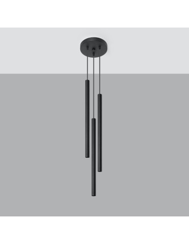 Sollux Lampa wisząca PASTELO 3P czarna SL.0471 - produkt 2