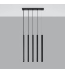 Sollux Lampa wisząca PASTELO 5 czarna SL.0472 Sollux Lampa wisząca PASTELO 5 czarna SL.0472