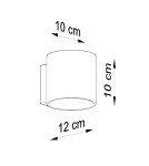 Kinkiety - Sollux Kinkiet ORBIS beton SL.0486 - product 4