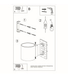 Kinkiety - Sollux Kinkiet ORBIS beton SL.0486 - product 5